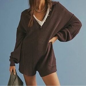 Free People Picnic Sweater Romper XS